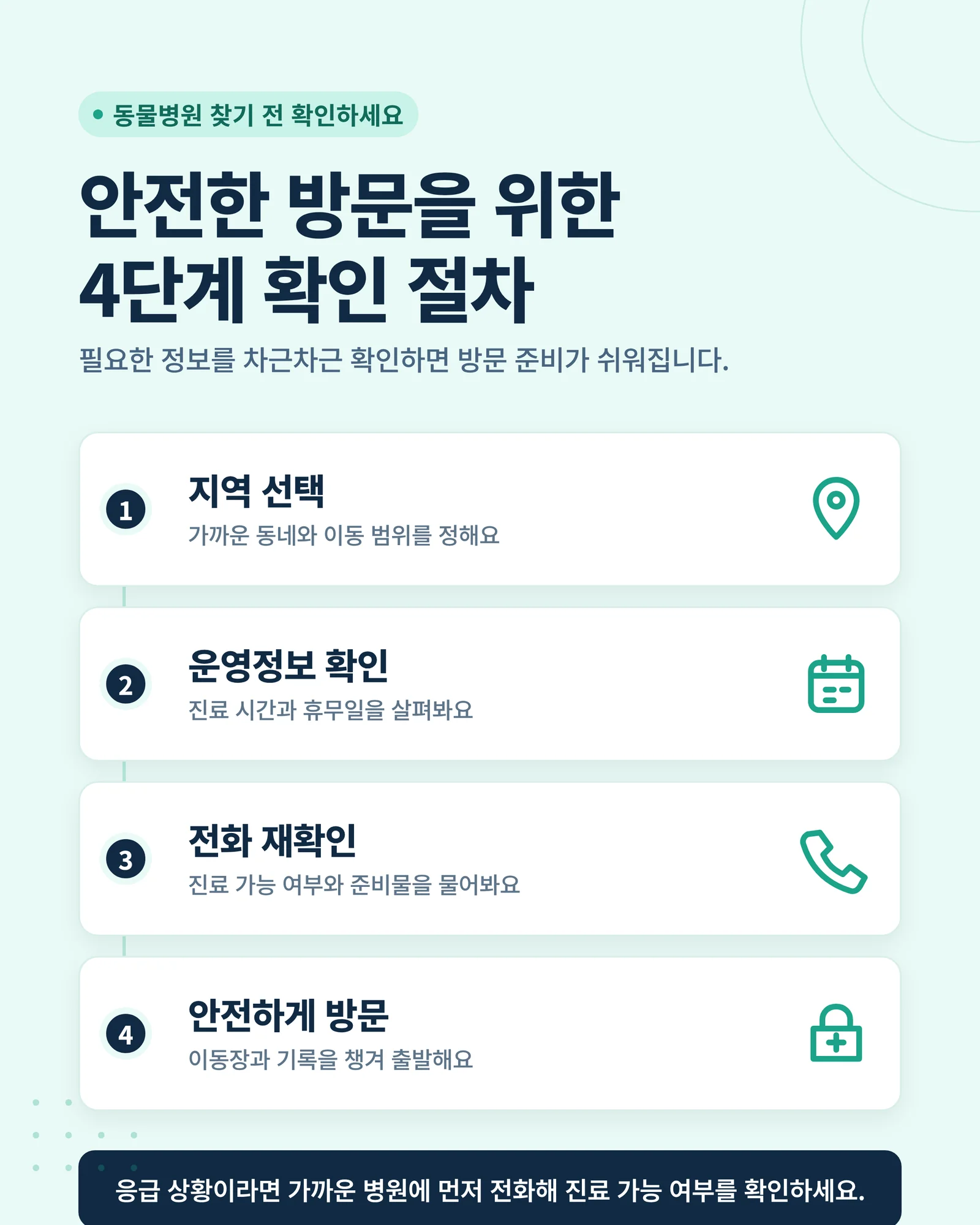 김해 동물병원 찾기 방문 전 준비와 안전한 이동